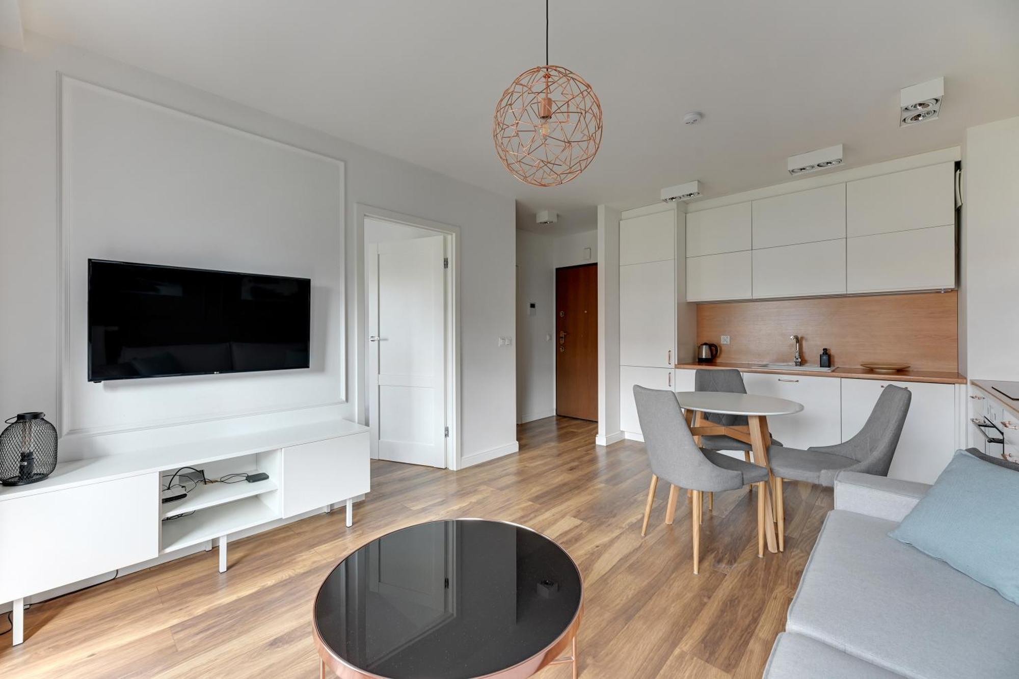 Rezydencja Wintera & Parking By Downtown Apartments Gdańsk Rum bild